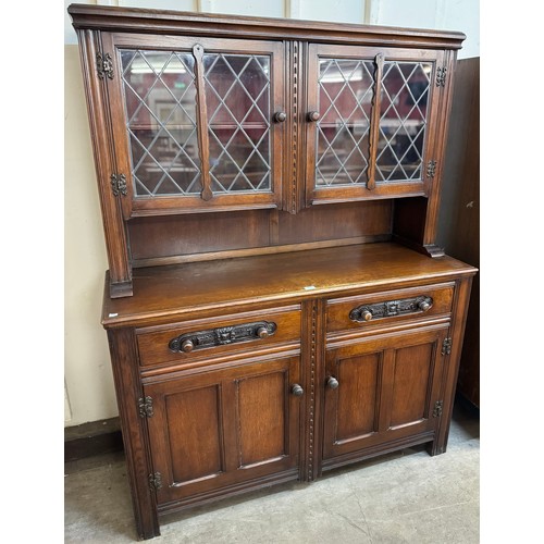 248 - A carved oak dresser