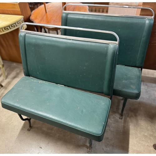 250 - A pair of c.1950's bus seats