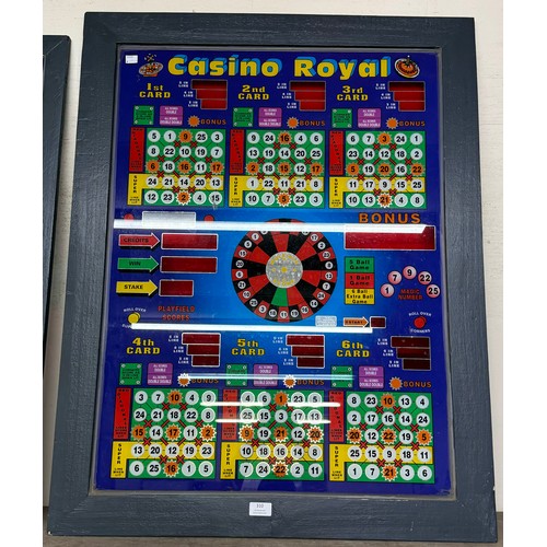 310 - A Casino Royal fruit machine glass front cover