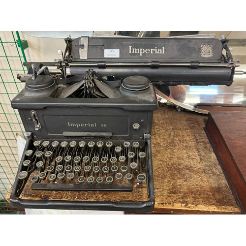 315 - A vintage Imperial typewriter