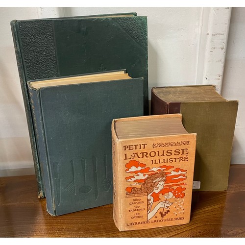 330 - Four books; Petit Larousse Illustre, Mrs Beetons Household Management, Larousse Gastronomique and Ha... 