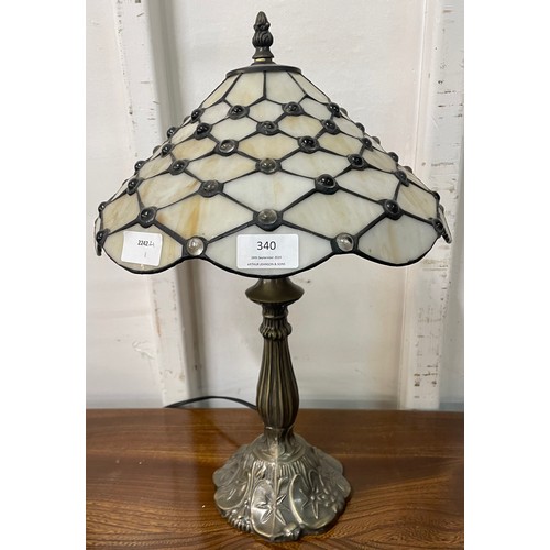 340 - A Tiffany style table lamp