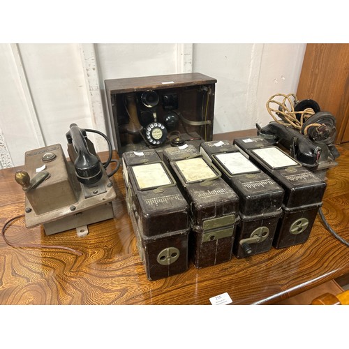 344 - Seven field telephones