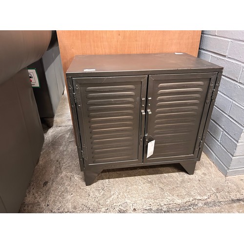 3062 - An industrial style two door cabinet