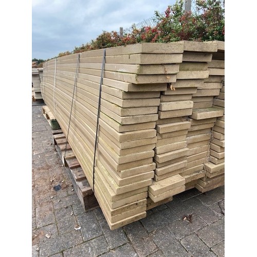 5144 - 57 Golden Oak 3.6m composite decking boards - B graded stock * This lot is subject to VAT