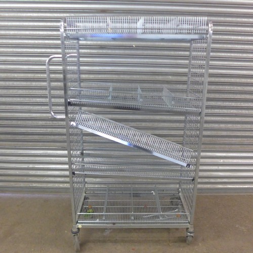 5116 - A galvanised steel multi tier trolley