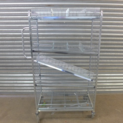 5117 - A galvanised steel multi tier trolley