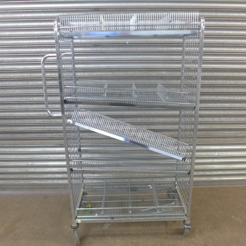 5118 - A galvanised steel multi tier trolley