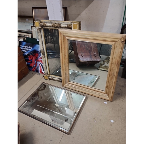 365 - Four assorted mirrors, including a Regency style pier mirror