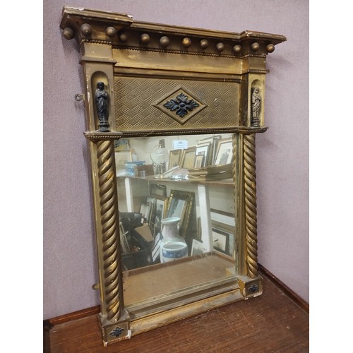 365 - Four assorted mirrors, including a Regency style pier mirror