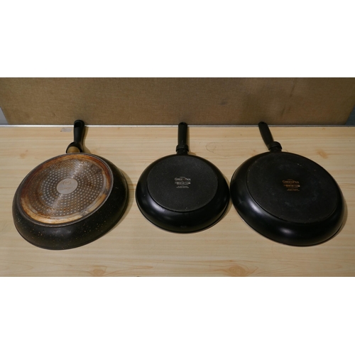 6209 - Greenpan Fry Pan Set and a Westinghouse Pan (335-415) *This lot is subject to Vat