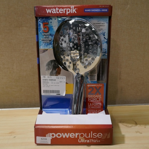 6216 - 2 Waterpik Powerpulse   Shower Heads And Hose (335-339,400) *This lot is subject to Vat