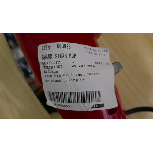 6220 - 3 Shark Steam Mops, Original RRP £99.99 + Vat each (335-417,559560) *This lot is subject to Vat