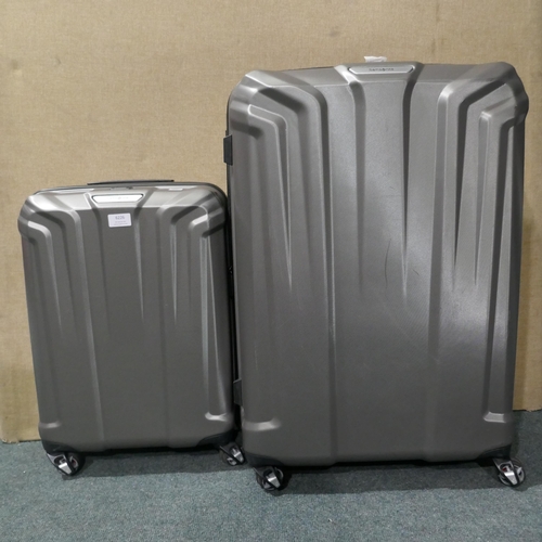 6226 - Samsonite Silver Endure 2 Piece Hard Shell Suitcase Set, Original RRP £119.99 + Vat (335-405) *This ... 