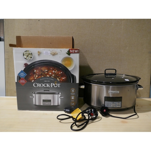 6245 - Crock Pot Slow Cooker 7.5L (335-126) *This lot is subject to Vat