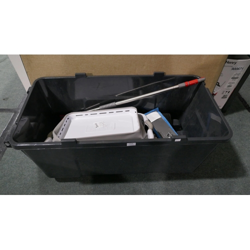 6248 - Really Useful 160L Trunk, Pop & Load Laundry Basket, Multy Floor Runner and a Nordic Stream Cleaning... 