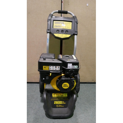 6260 - Champion Petrol Pressure Washer 2600 Psi (Missing Petrol Cap) Original RRP £299.99 + Vat (335-518) *... 