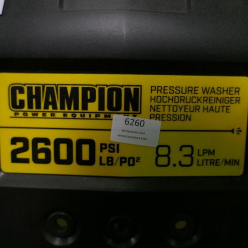 6260 - Champion Petrol Pressure Washer 2600 Psi (Missing Petrol Cap) Original RRP £299.99 + Vat (335-518) *... 