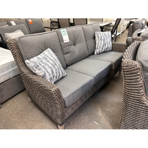 3142 - Agio Portland 5 piece Woven Deep Seating Fire Set, Original RRP £2749.99 + Vat (4213-27) *This lot i... 