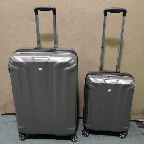 6191 - Samsonite Silver Endure 2 Piece Hard Shell Suitcase Set, Original RRP £119.99 + Vat (335-547) *This ... 