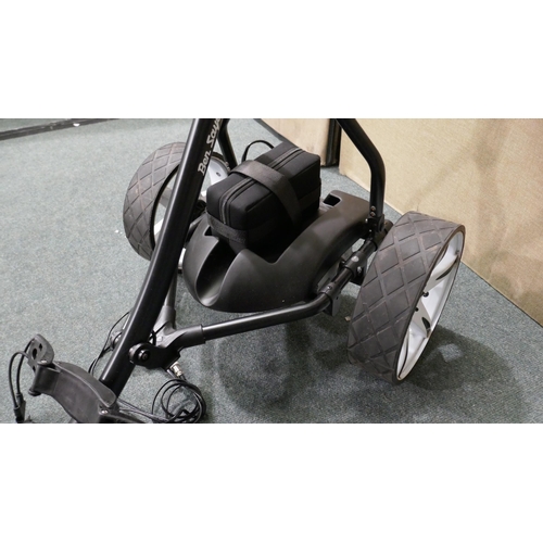 6256 - Ben Sayers Black Electric Golf Trolley with Battery and Charger