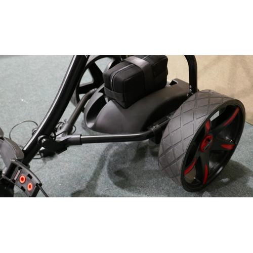 6257 - Ben Sayers Black Electric Golf Trolley with Battery and Charger