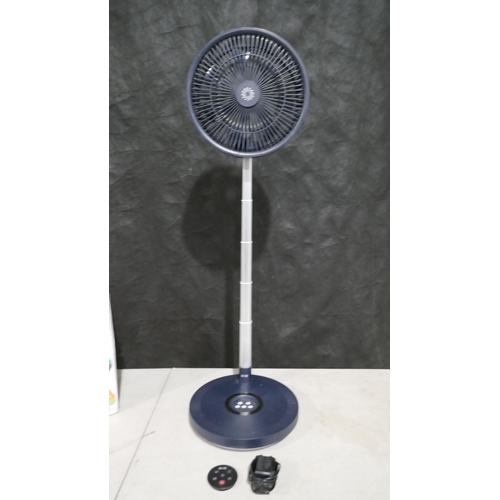 6280 - Nsa Folding Stand Fan with Remote, Charger and Box     (335-32) *This lot is subject to Vat