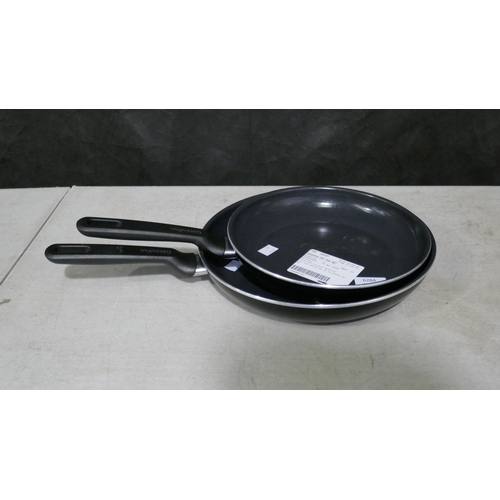 6284 - Greenpan 2Pc Frying Pan Set  (335-28) *This lot is subject to Vat