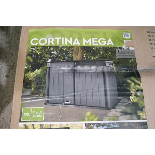 6305 - Keter Horizontal Cortina Mega Shed (Damaged) Original RRP £289.99 + Vat (335-11)  * This lot is subj... 