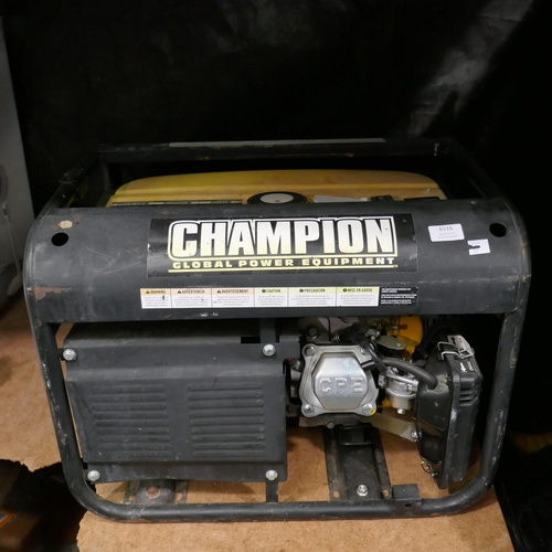 6316 - Champion Petrol Generator, Original RRP £209.99 + Vat (335-336) *This lot is subject to Vat