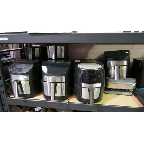 6328 - 6 Gourmia Air Fryers, Clevermade Collapsible 46Litre Eco Crate and K/Aid Compact Dishrack - ALL SOLD... 