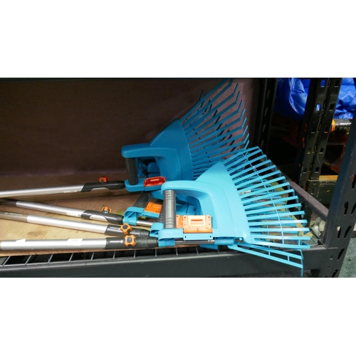 6333 - 4x Gardena Xl Fan Rakes (335-192-194) *This lot is subject to Vat