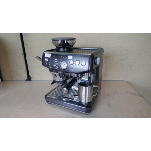 6002 - Sage Barista Impress Black Stainless Coffee Machine with Box (Model No: SES876BST) Original RRP £539... 