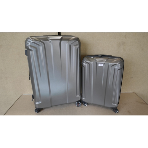 6005 - Samsonite Silver Endure 2 Piece Hard Shell Suitcase Set, Original RRP £119.99 + Vat (335-340) *This ... 