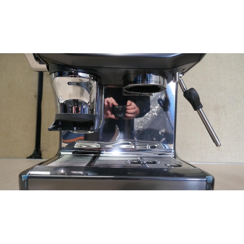 6014 - Sage Barista Impress Black Stainless Coffee Machine with Box (Model No: SES876BST) Original RRP £539... 