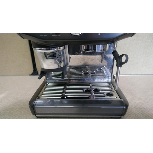 6015 - Sage Barista Impress Black Stainless Coffee Machine with Box (Model No: SES876BST) Original RRP £539... 