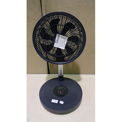 6053 - Nsa Folding Stand Fan with Remote, No Charger  (335-210) *This lot is subject to Vat