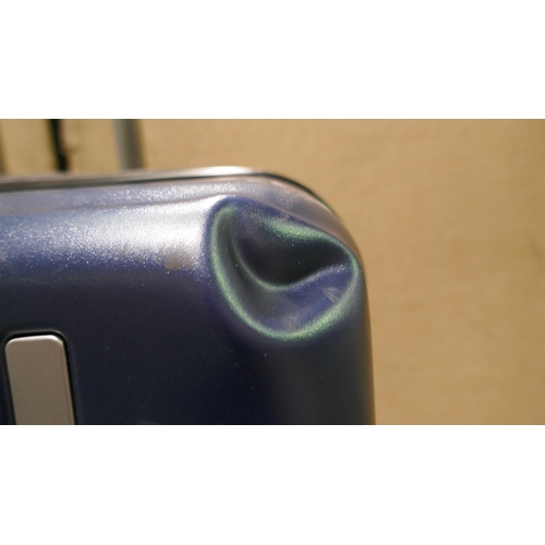 6069 - Samsonite Amplitude Large Blue Hard Shell Suitcase (Dented) (335-344) *This lot is subject to Vat