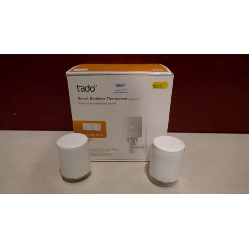 6087 - Tado Radiator Thermostats  , Original RRP £141.66 + Vat (335-130) *This lot is subject to Vat