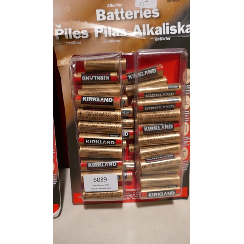 6089 - 2x Packs Of Ks AA Batteries (Incomplete)   (335-395,396)  *This lot is subject to Vat