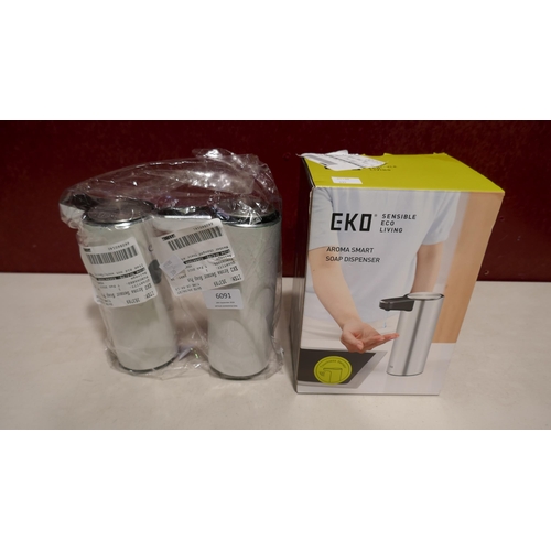 6091 - 3 x White Sensor Eko Soap Pumps   (335-134-136) *This lot is subject to Vat