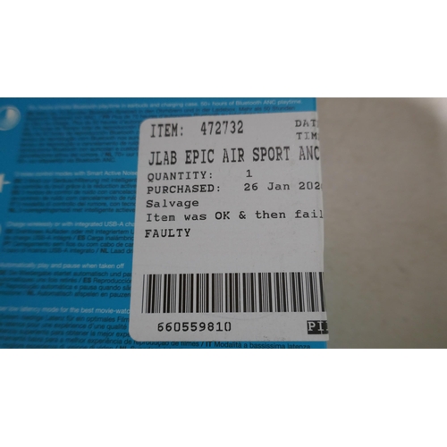 6104 - Jlab Epic Air Sport Anc Earbuds  (335-164) *This lot is subject to Vat