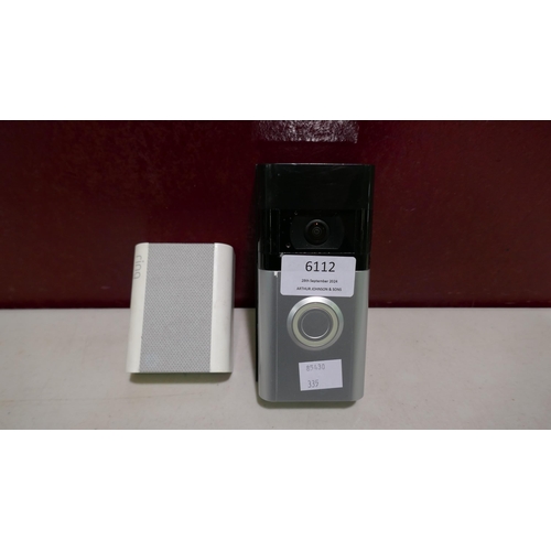 6112 - Ring Video Doorbell 3 With Chime (No Accessories)  (335-127) *This lot is subject to Vat