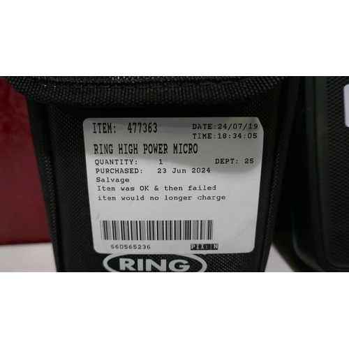 6115 - Ring High Power Micro Jump Starter (335-488) *This lot is subject to Vat