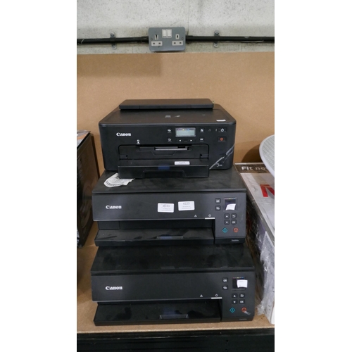 6123 - 3x Canon Pixma Printers - This lot requires a UK adapter (334-393,395,620) * (334-620) *This lot is ... 