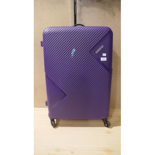 6126 - American Tourister Jetdriver Large Purple Hard Shell Suitcase  (335-593) *This lot is subject to Vat