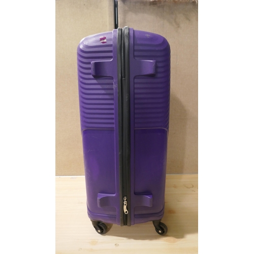 6126 - American Tourister Jetdriver Large Purple Hard Shell Suitcase  (335-593) *This lot is subject to Vat