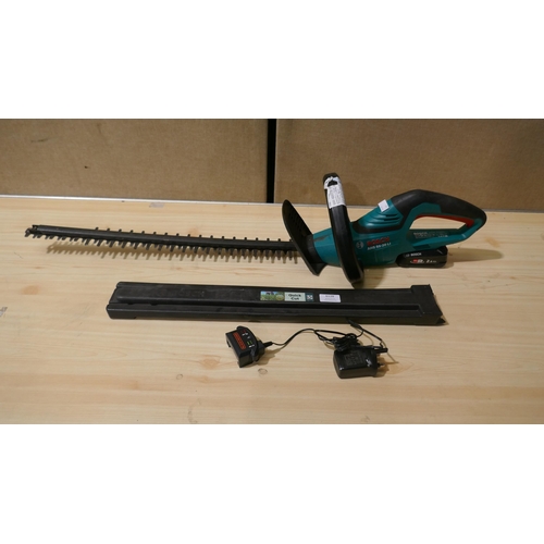 6128 - Bosch Cordless Hedgecutter with Battery and Charger (Model No: Ahs5520)  (335-515) *This lot is subj... 