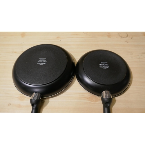 6136 - Greenpan 2Pc Frying Pan Set  (335-617) *This lot is subject to Vat