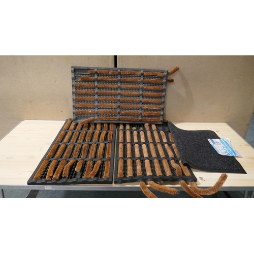 6153 - 3x Primeur Coir Rod Mats (Require Attention)   (335-398,590,592) *This lot is subject to Vat